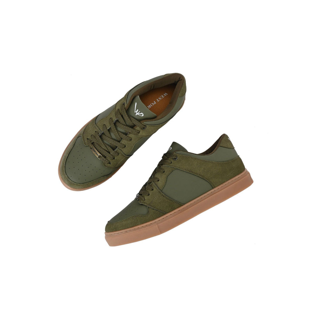 Valentino West Port Men Olive Genz Chill Vibes Street Sneakers