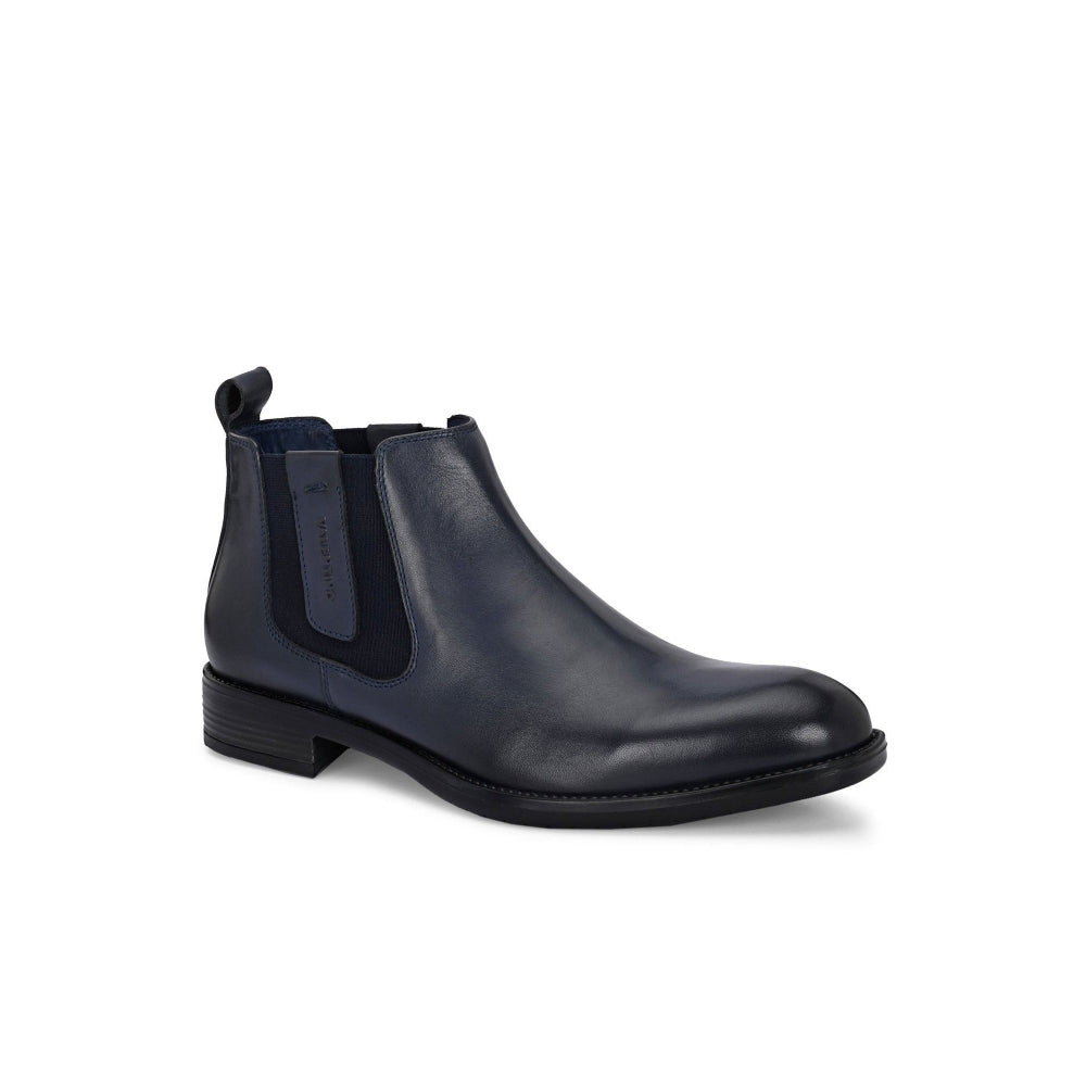 Valentino Men Premium Leather Ankle Chelsea Boot
