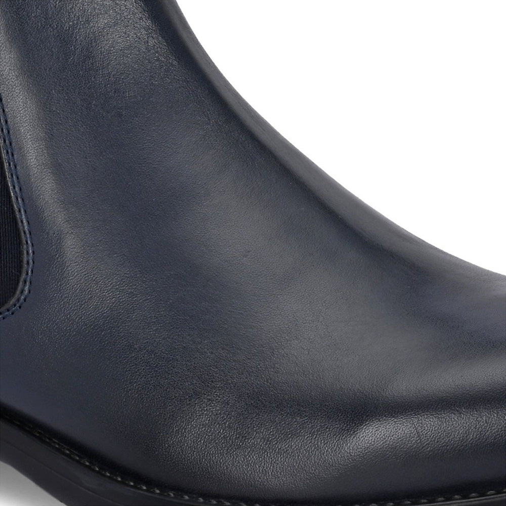 Valentino Men Premium Leather Ankle Chelsea Boot