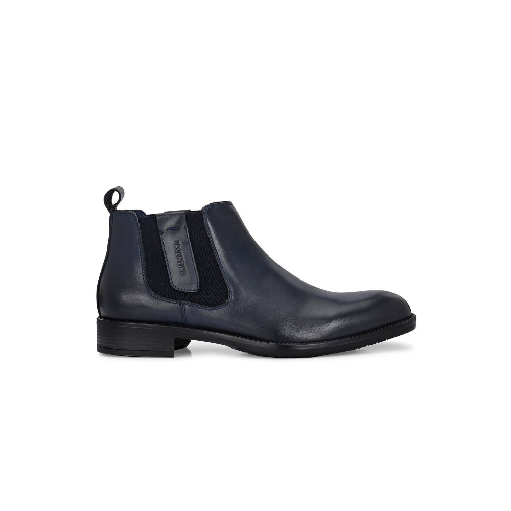 Valentino Men Premium Leather Ankle Chelsea Boot