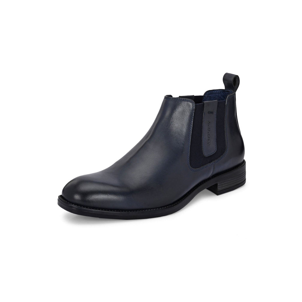 Valentino Men Premium Leather Ankle Chelsea Boot