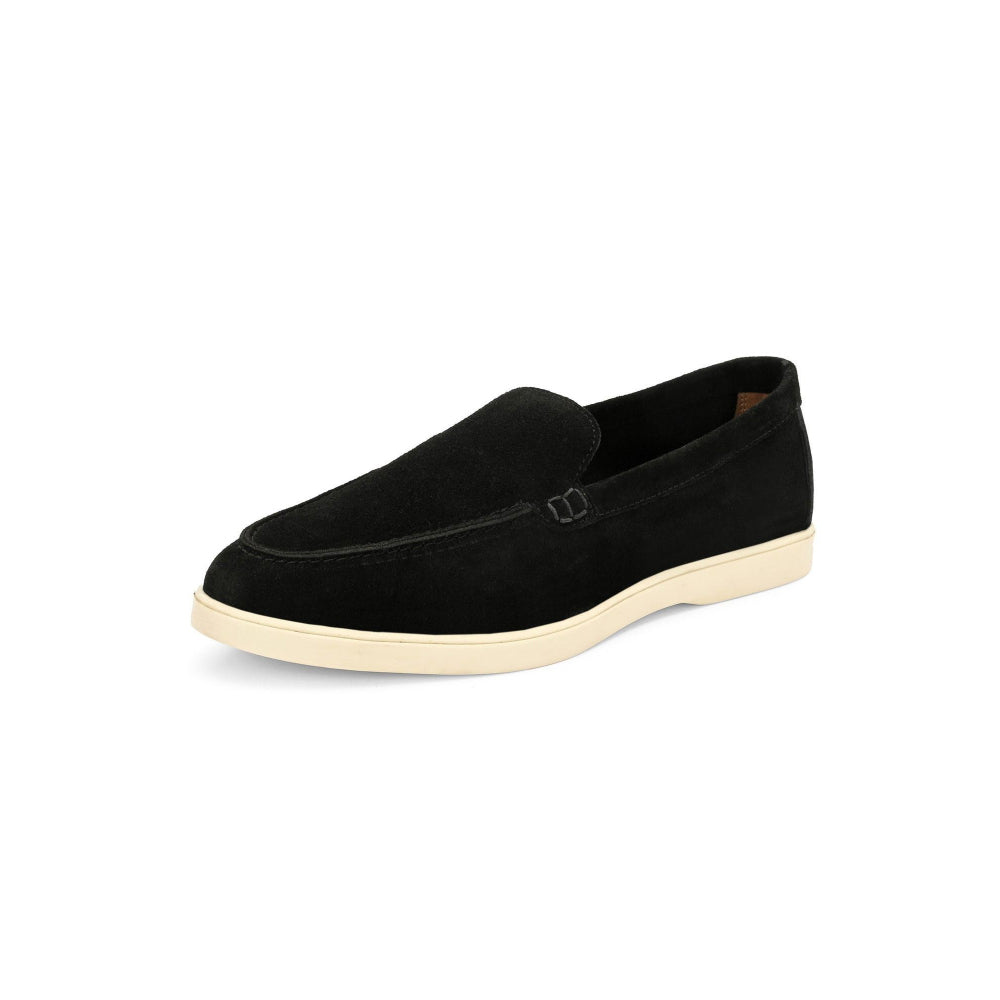 Valentino West Port Men Black Trendy Leather Loafers