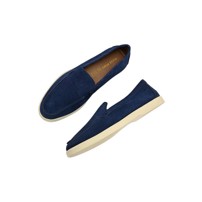 Valentino West Port Men Blue Trendy Leather Loafers