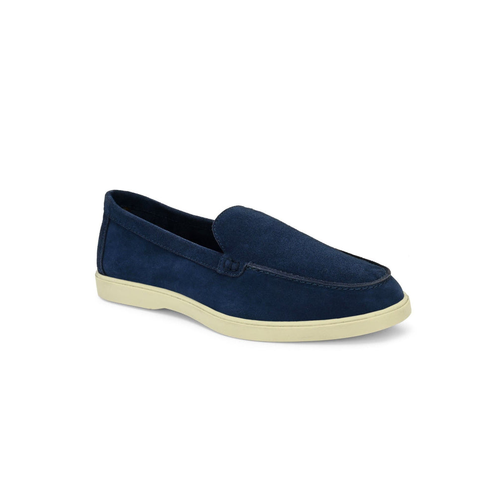 Valentino West Port Men Blue Trendy Leather Loafers