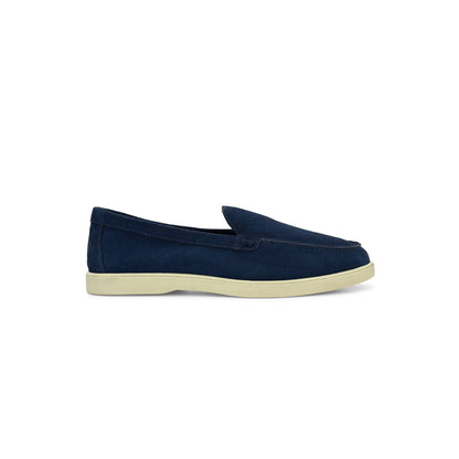 Valentino West Port Men Blue Trendy Leather Loafers