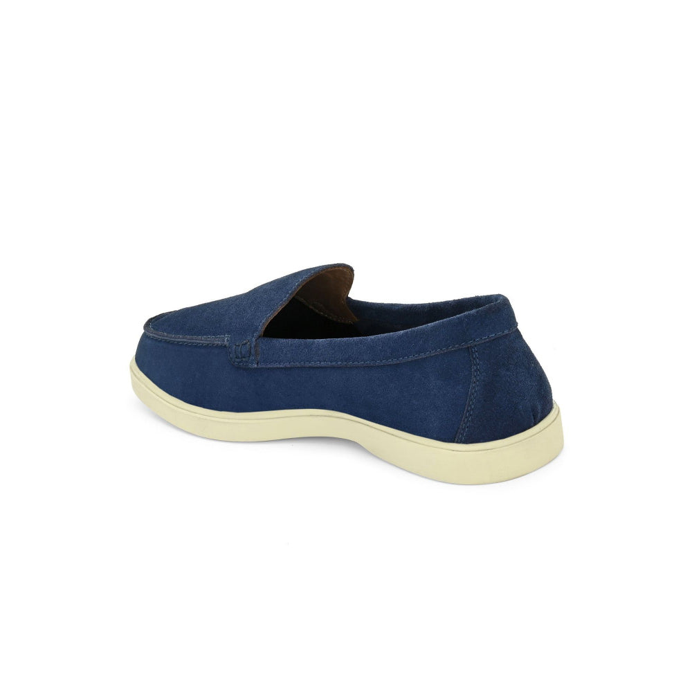 Valentino West Port Men Blue Trendy Leather Loafers