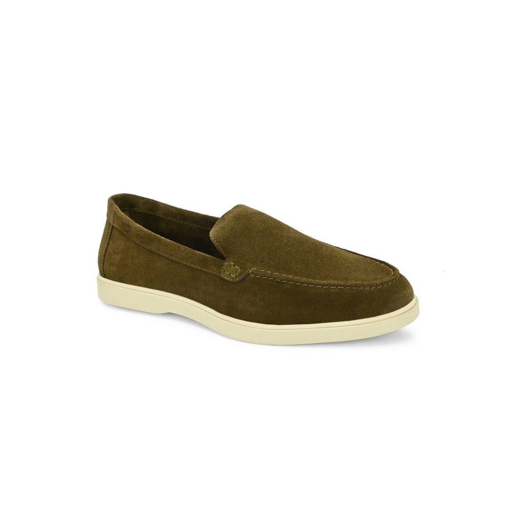 Valentino West Port Men Olive Trendy Leather Loafers