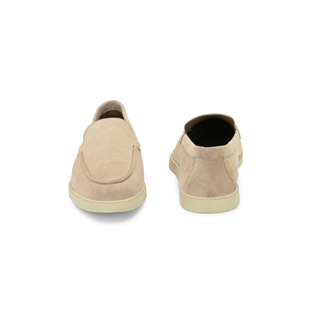 Valentino West Port Men Beige Trendy Leather Loafers