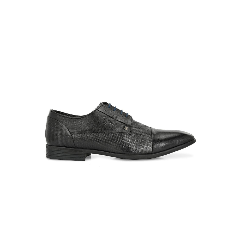 Valentino Men Premium Leather Lace-Up Formal Derby Shoes