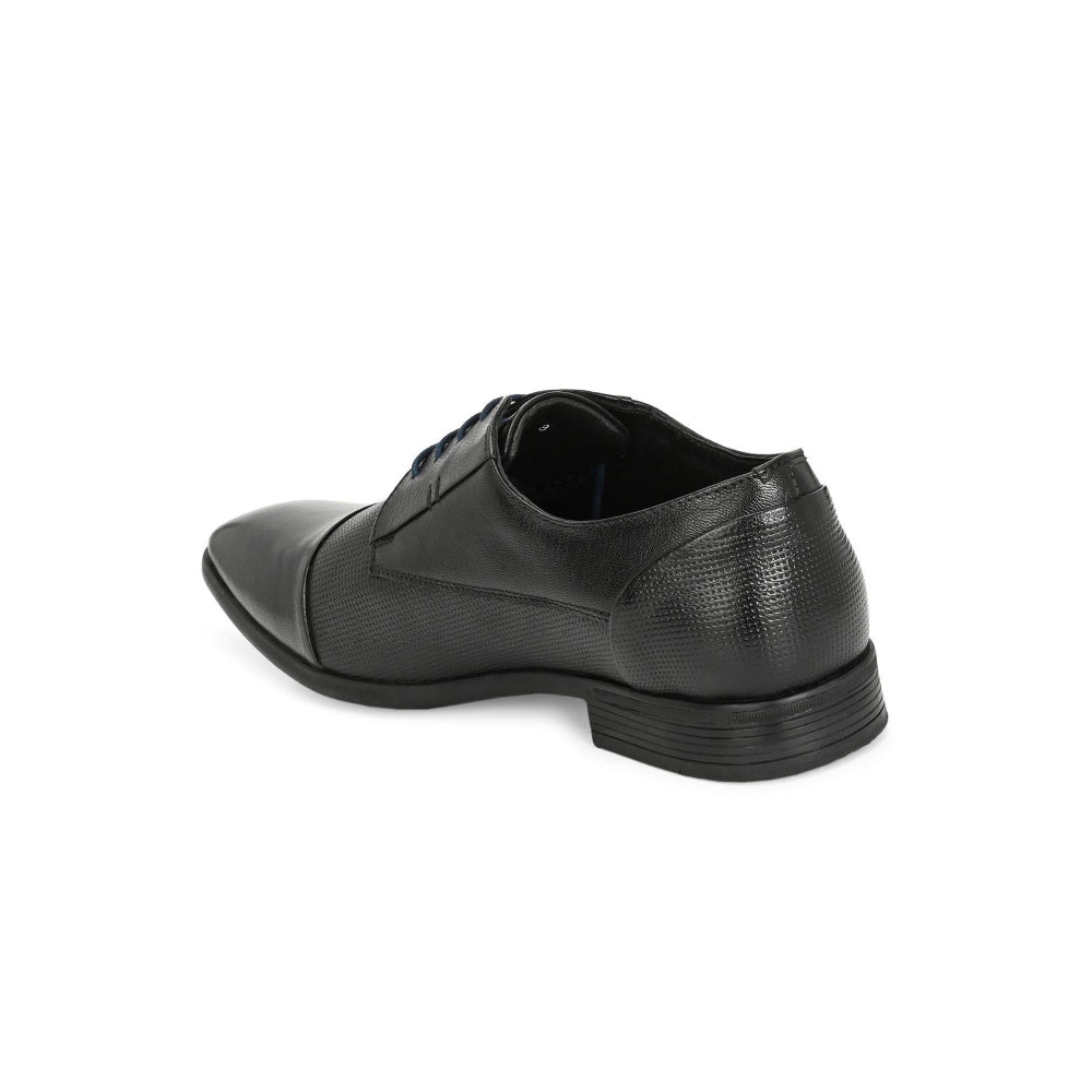 Valentino Men Premium Leather Lace-Up Formal Derby Shoes