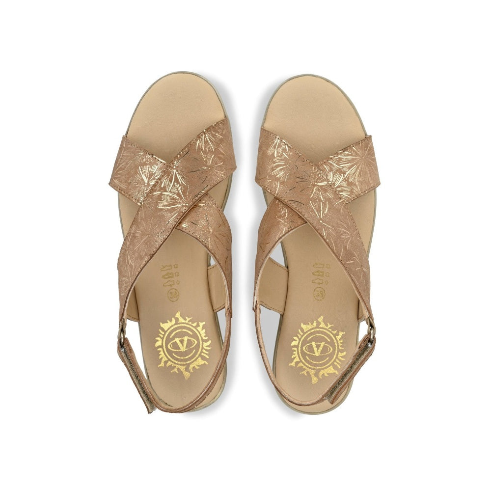 Valentino Women Premium Leather Nude Colour Sandals