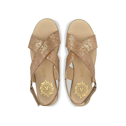 Valentino Women Premium Leather Nude Colour Sandals