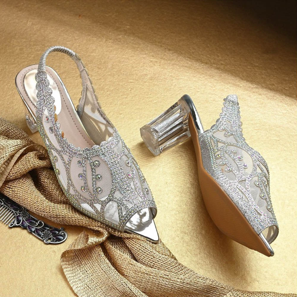 Valentino Women Silver Partywear Sandals