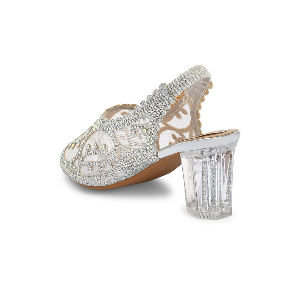 Valentino Women Silver Partywear Sandals