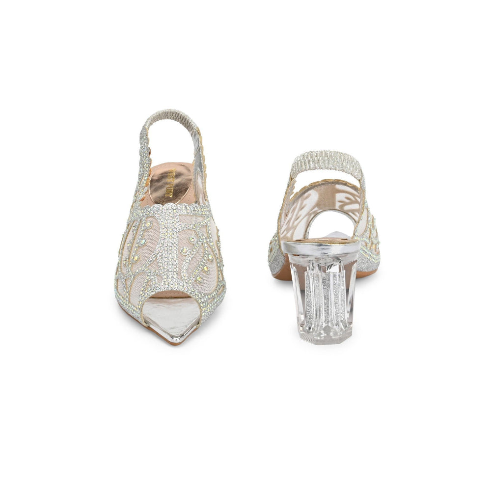 Valentino Women Silver Partywear Sandals