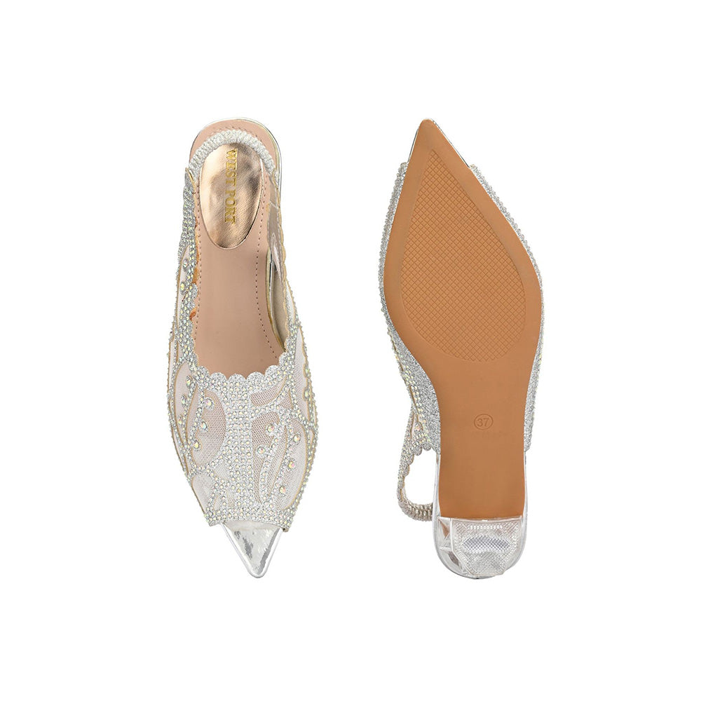 Valentino Women Silver Partywear Sandals