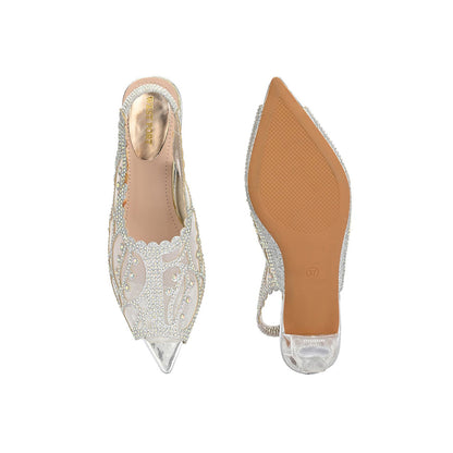 Valentino Women Silver Partywear Sandals