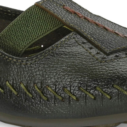 Valentino Women Olive Premium Leather Loafer