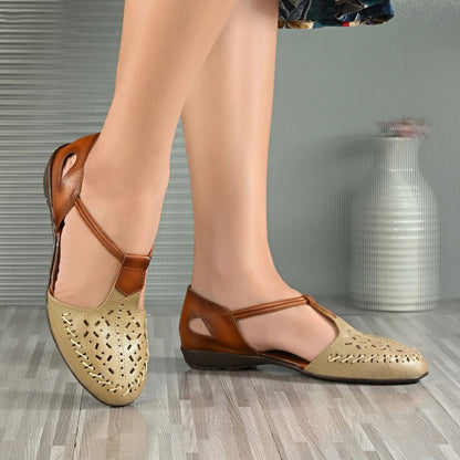 Valentino Women Beige Premium Leather Sandals