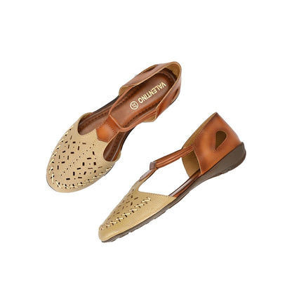 Valentino Women Beige Premium Leather Sandals