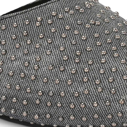 Valentino Women Black Embellished Closed-Toe Mules