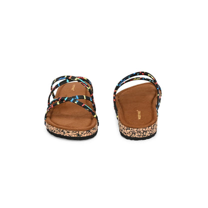 Valentino Women Colourful Strap Sandals - Premium Collection