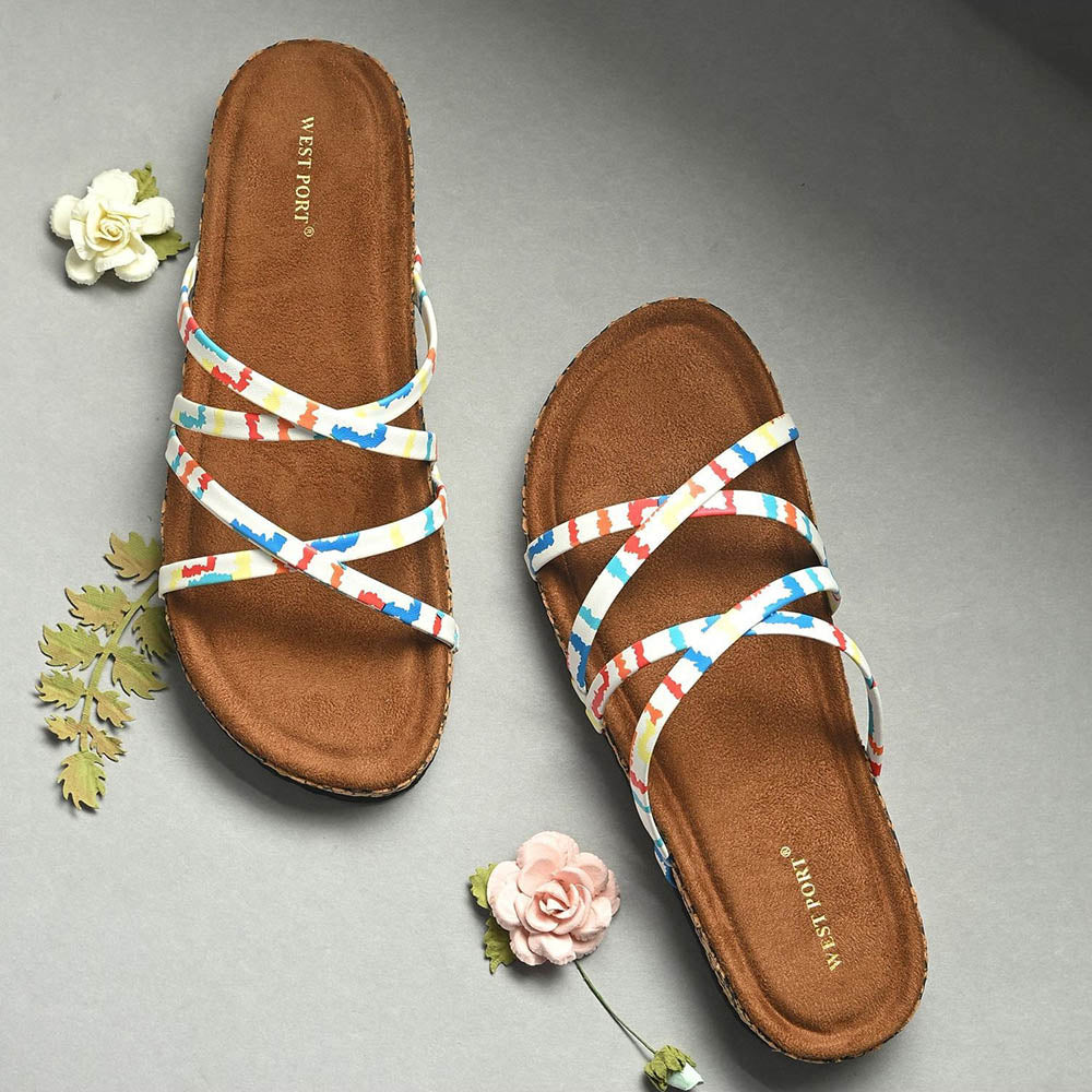 Valentino Women Colourful Strap Sandals