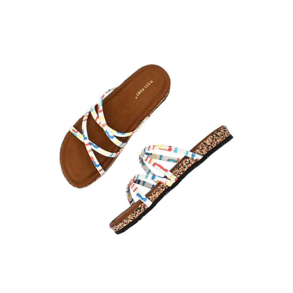 Valentino Women Colourful Strap Sandals