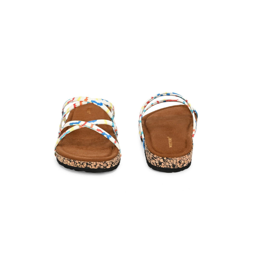 Valentino Women Colourful Strap Sandals