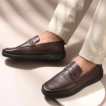 Valentino Men Premium Leather Formal Loafer Shoes