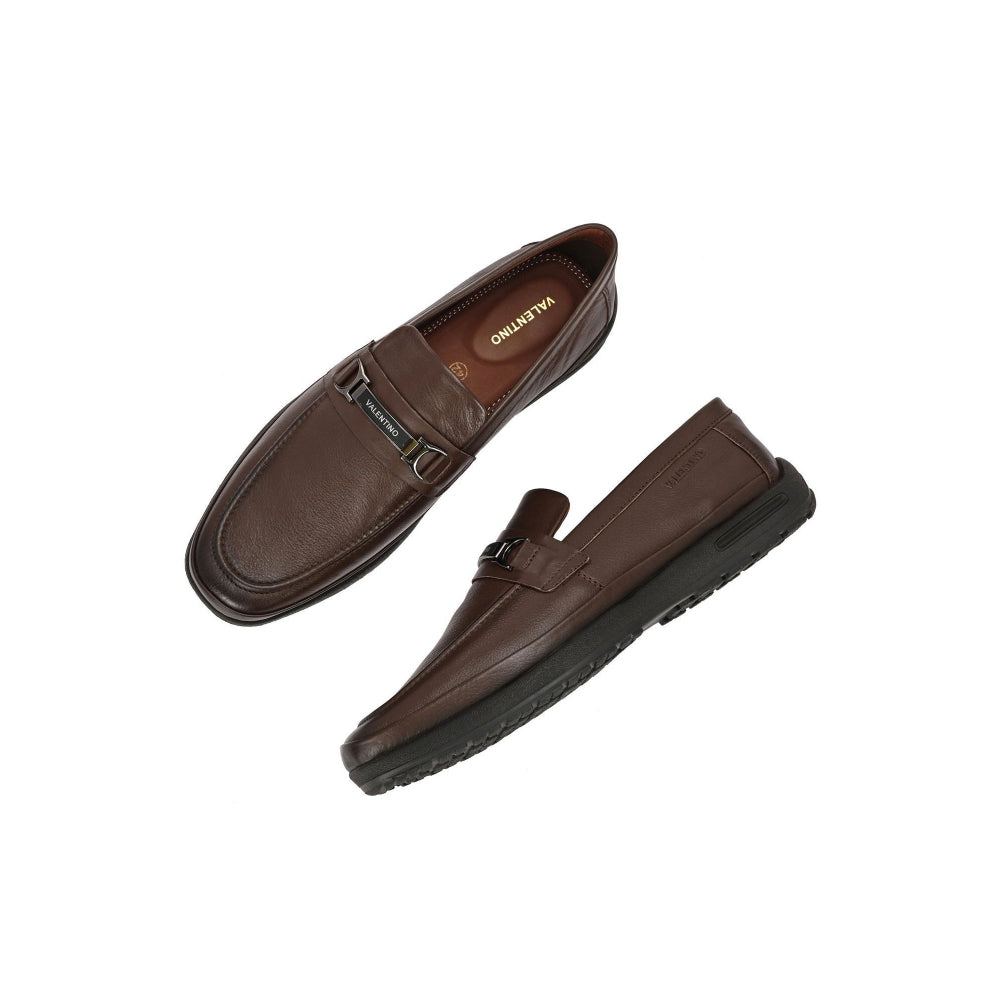Valentino Men Premium Leather Formal Loafer Shoes