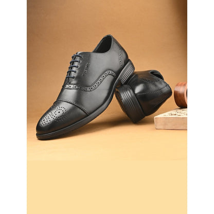 Valentino Men Premium Leather Lace-Up Formal Brogue Shoes