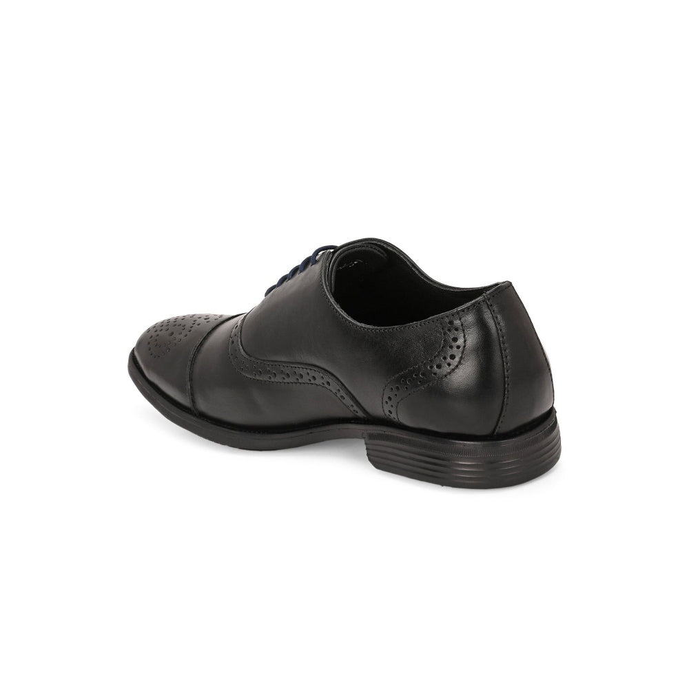 Valentino Men Premium Leather Lace-Up Formal Brogue Shoes