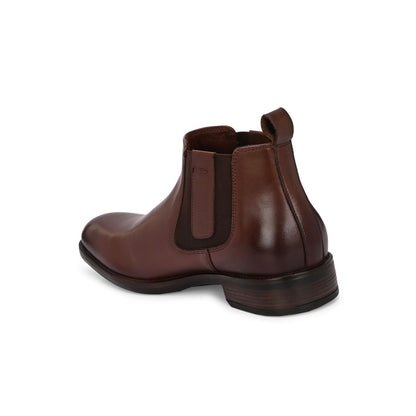 Valentino Men Premium Leather Ankle Chelsea Boot