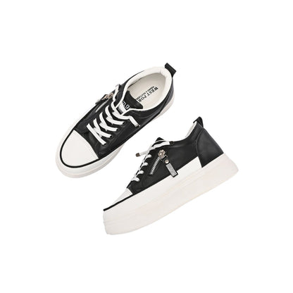 Valentino Women Black Chunky Lace-Up Sneakers