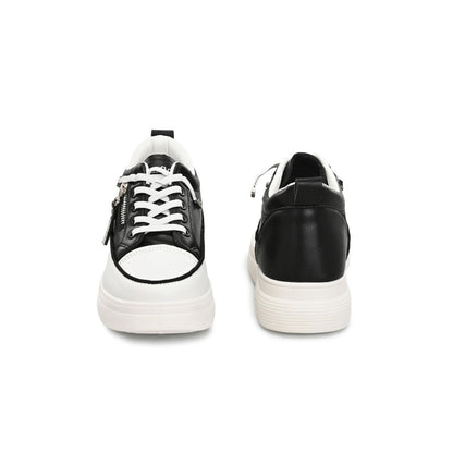 Valentino Women Black Chunky Lace-Up Sneakers