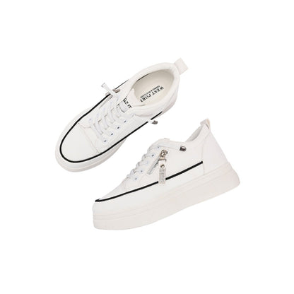Valentino Women Chunky Lace-Up White Sneakers