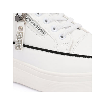 Valentino Women Chunky Lace-Up White Sneakers
