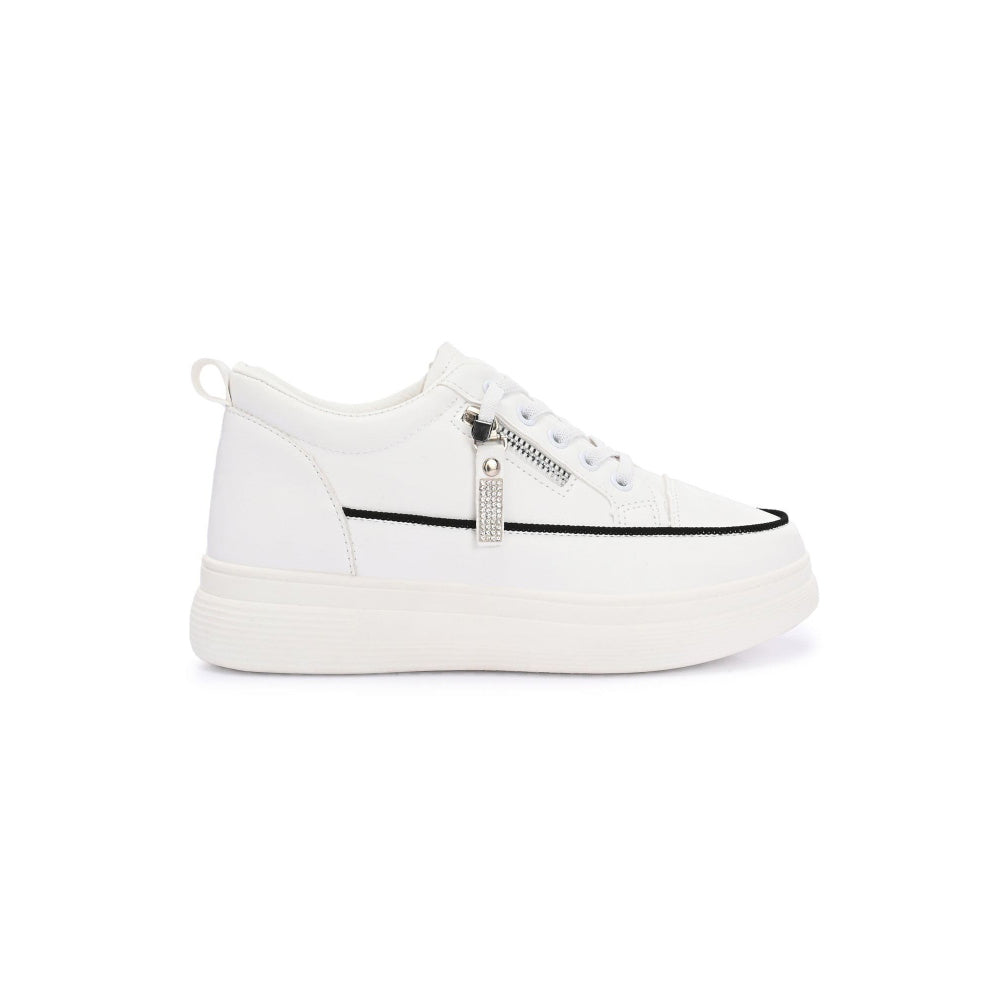 Valentino Women Chunky Lace-Up White Sneakers