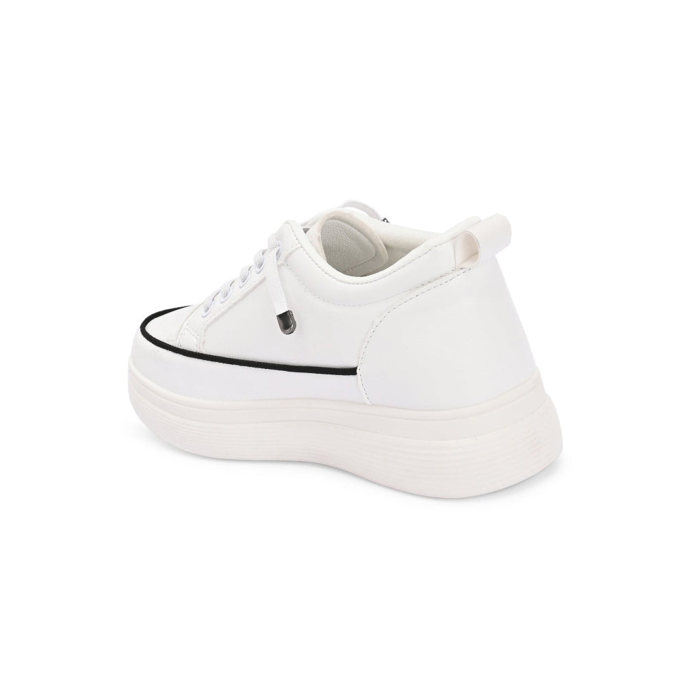 Valentino Women Chunky Lace-Up White Sneakers