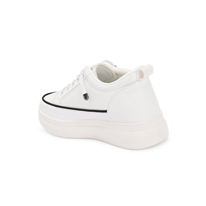 Valentino Women Chunky Lace-Up White Sneakers