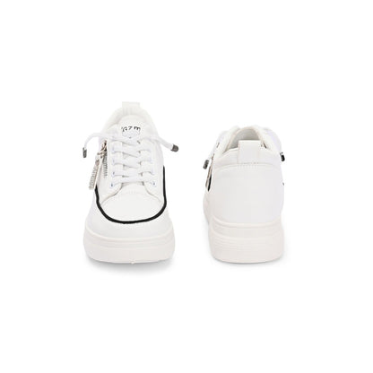 Valentino Women Chunky Lace-Up White Sneakers