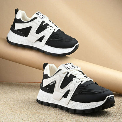 Valentino Women Chunky Lace-Up Black Sneakers