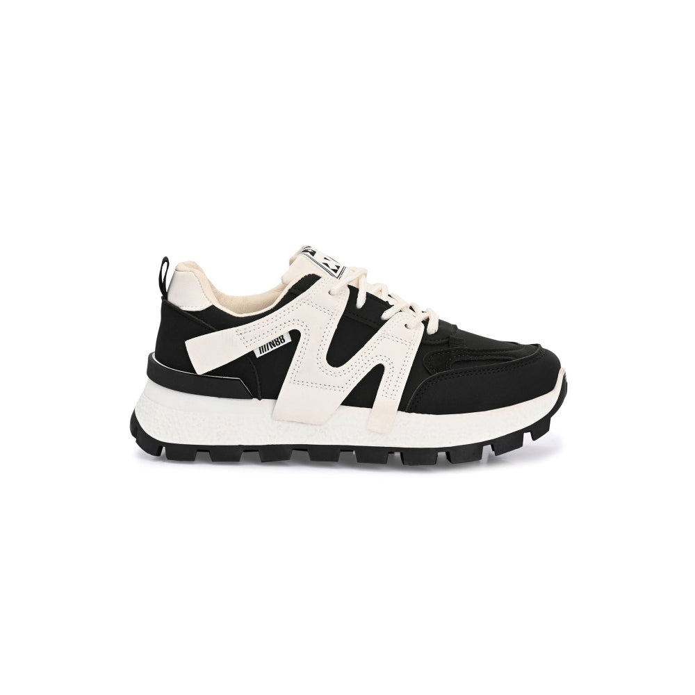 Valentino Women Chunky Lace-Up Black Sneakers