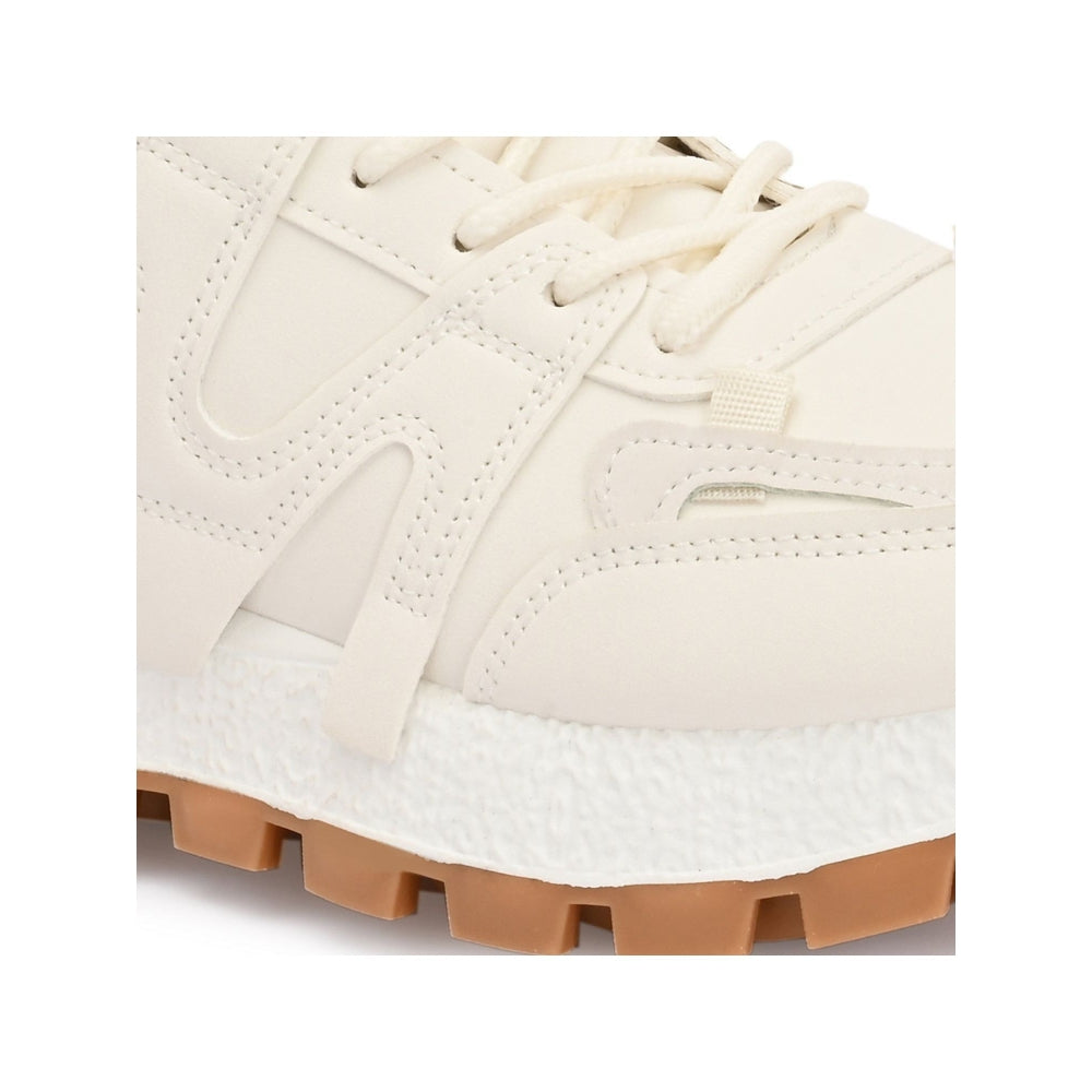 Valentino Women Chunky White Lace-Up Sneakers