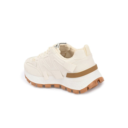 Valentino Women Chunky White Lace-Up Sneakers