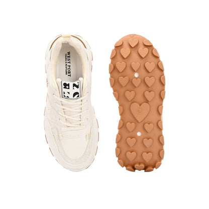 Valentino Women Chunky White Lace-Up Sneakers