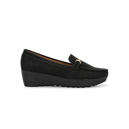 Valentino Women Black Textured Stylish Loafers