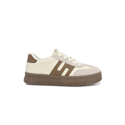 Valentino Women Chunky Beige Lace-Up Sneakers