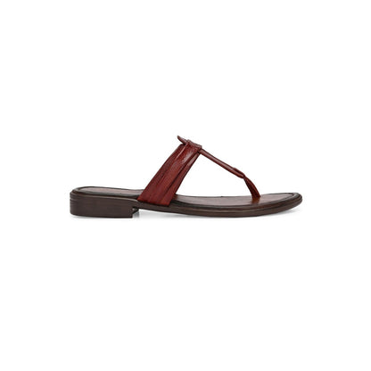 Valentino Women Cherry Leather Toe-Ring Flats